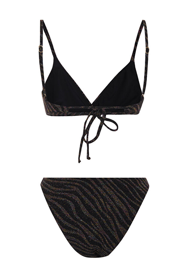 Triko Siyah Anvelop Bikini Takım - 2