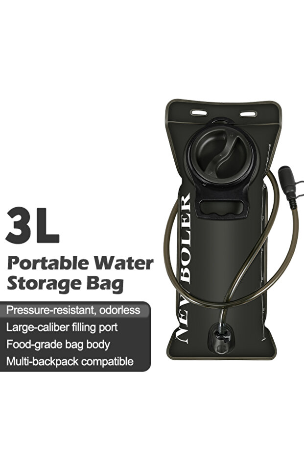 BLA-3L 1.5L 2L 3L Water Bladder Water Reservoir Hydration Pack Storage Bag Free Folding Camping Runn