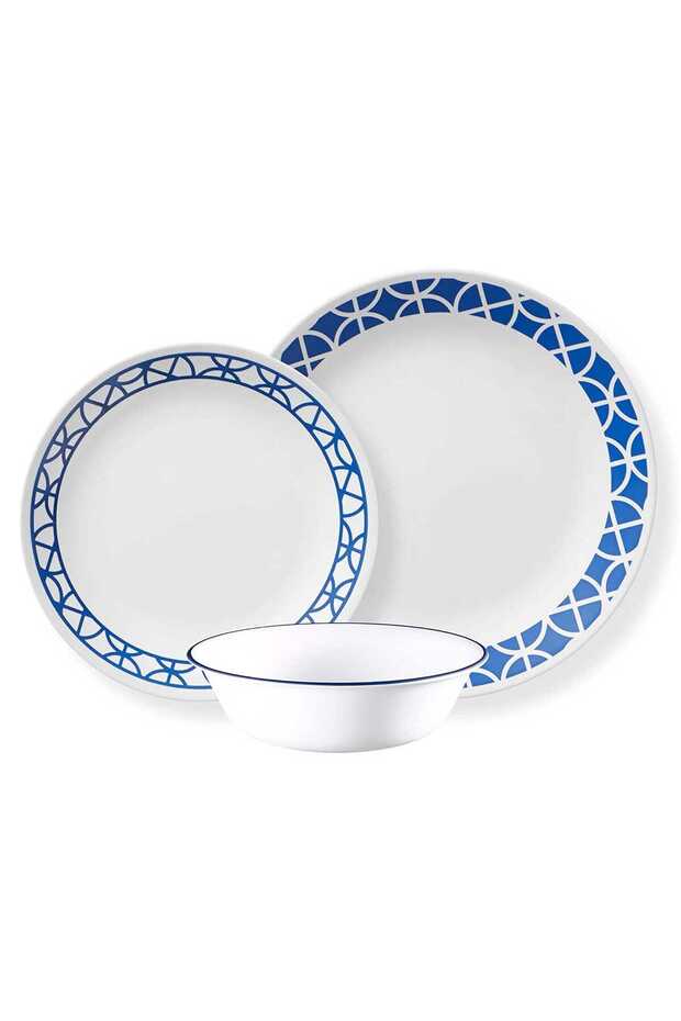Dinner Set 12pcs Cobalt Circles