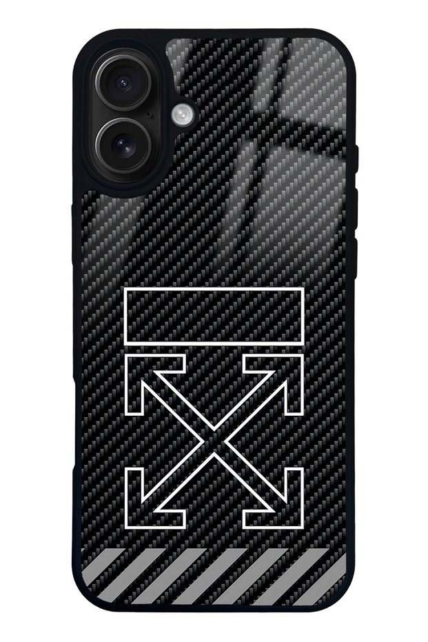iPhone 16 Plus White Design Glossy Phone Case