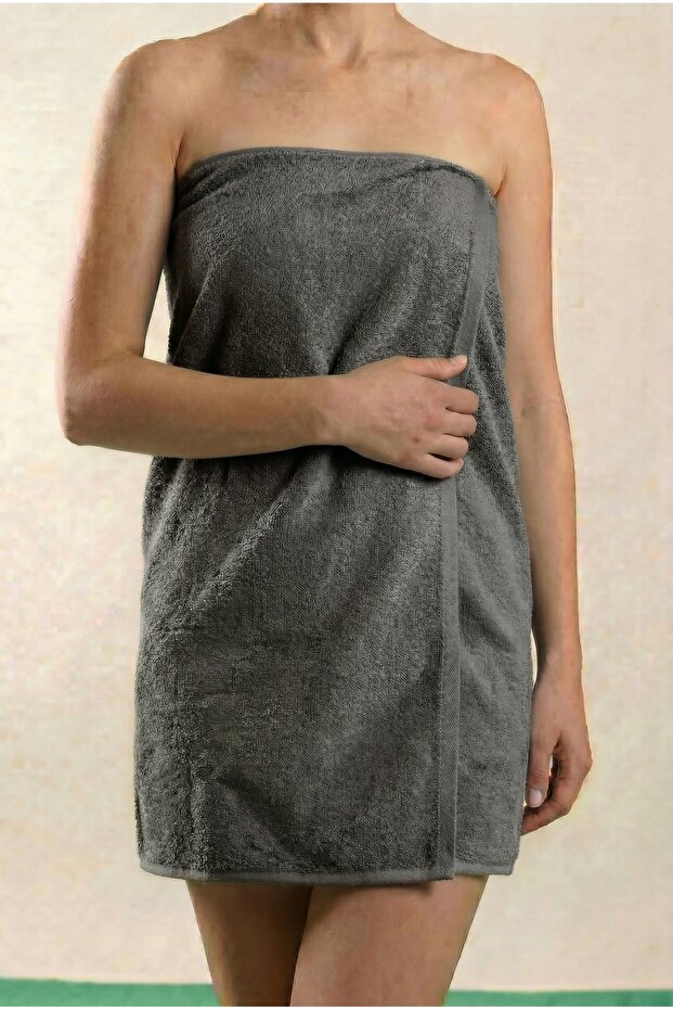 Melis Anthracite Bath Towel - 70X150Cm, 370Gr, 100% Cotton, Spa and Hotel Towel