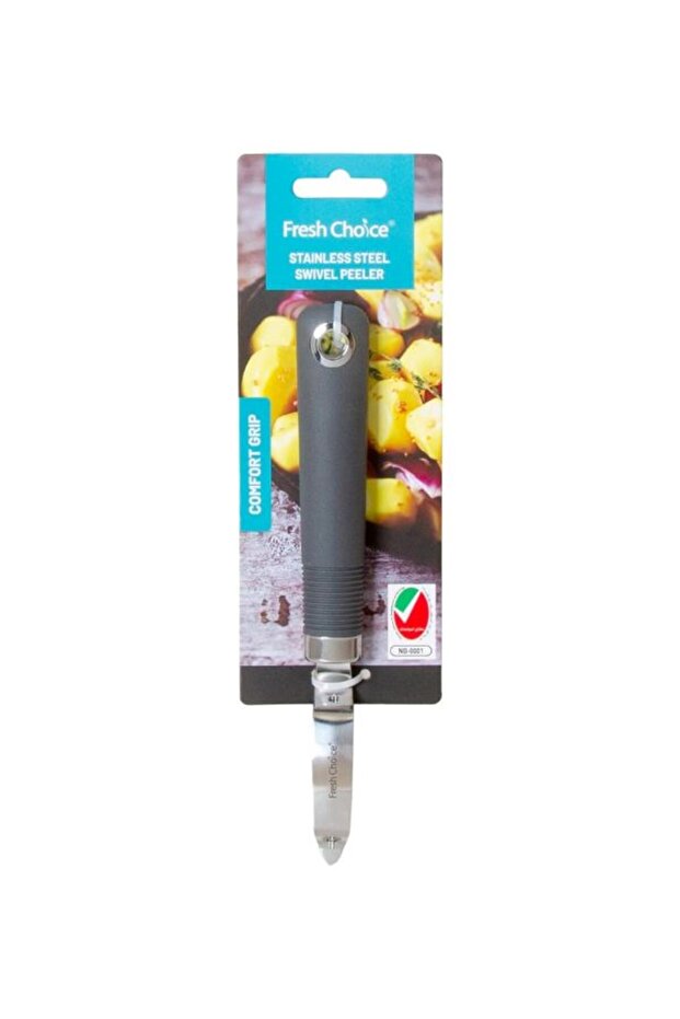 Stainless Steel Peeler - Soft Grip Swivel Vegetable Fruit Peeler Dishwasher Safe KGPL158