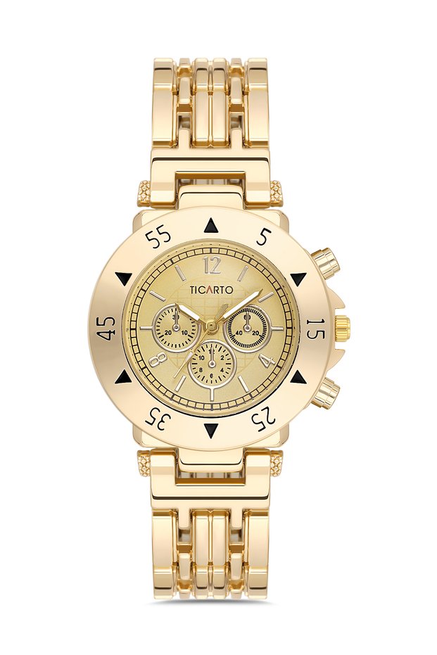 Women's Gold Color Dial Wristwatch Tctss000405S0495
