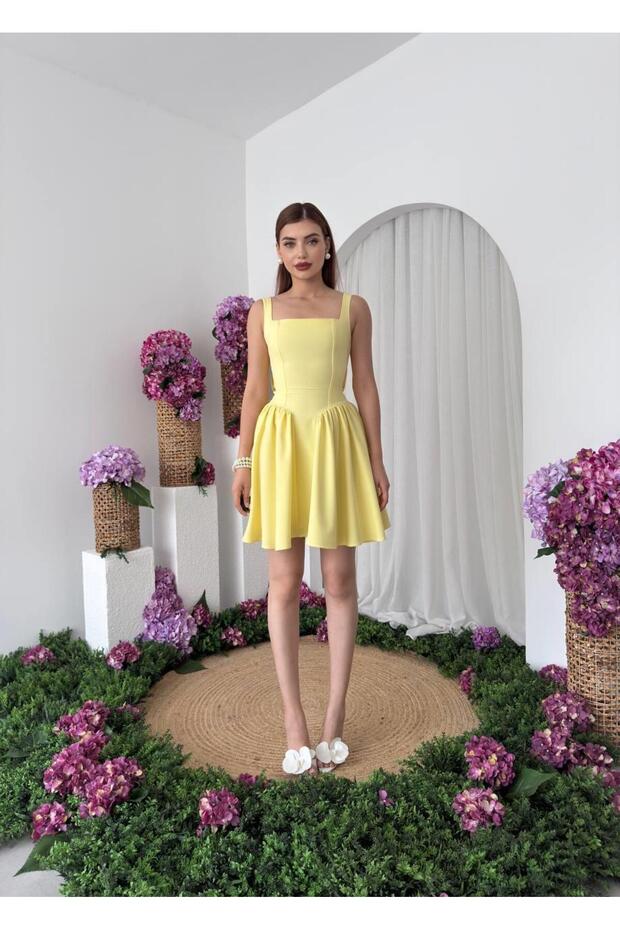 Dreas Fyonk Detaylı Mini Elbise