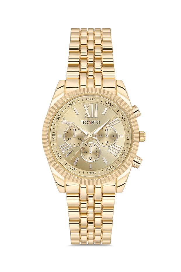 Women's Gold Color Dial Wristwatch Tctss000204S0482