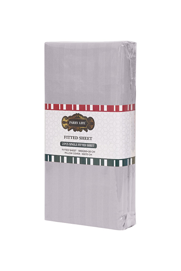 Fitted Sheet Set 2 PCS 100x200 cm Soft Bed Sheet with Pillow Cover