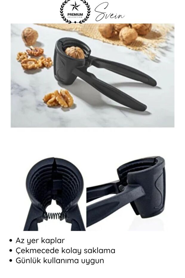# Nutcracker Metal Nut and Walnut Cracker Durable Nutcracking Tool Ergonomic Powerful Cracker - 6