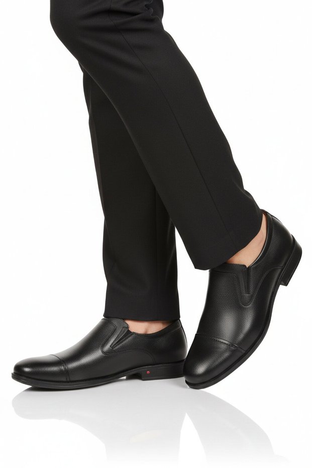 Premium Black Genuine Leather Men's Classic Shoes 692 m
