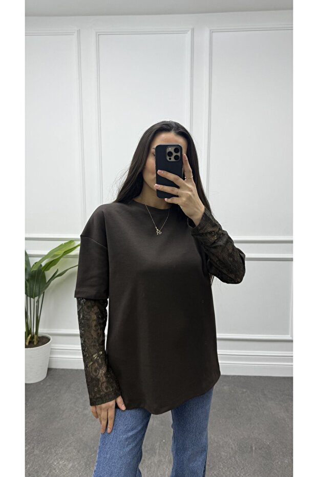 Women's Lace Detailed T-Shirt