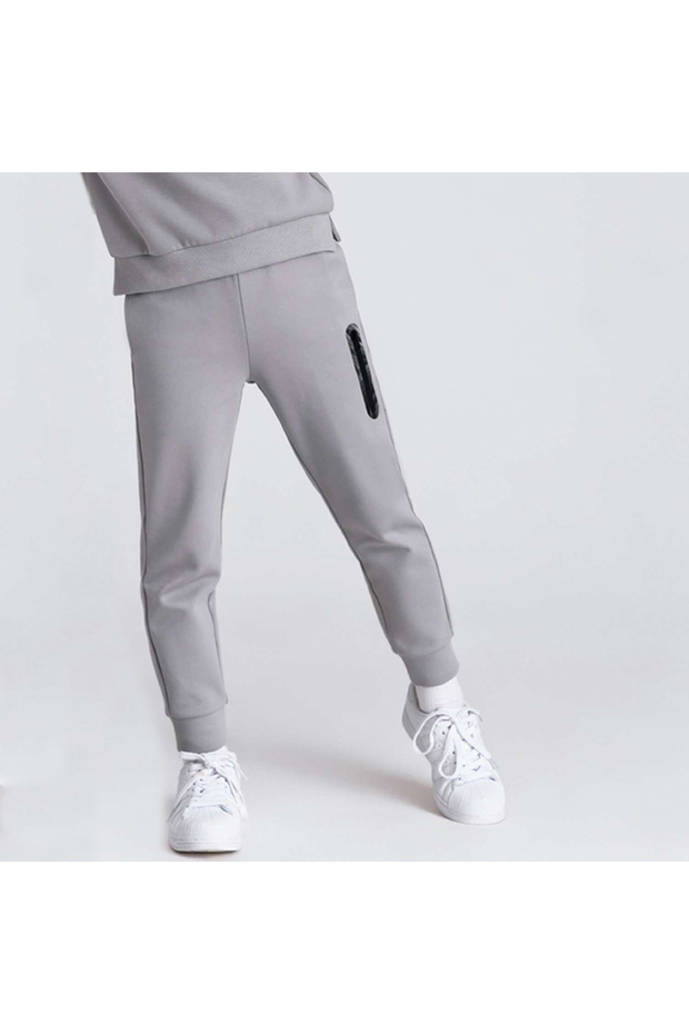 Kid's Regular Fit Interlock Jogger with Elastic Waist