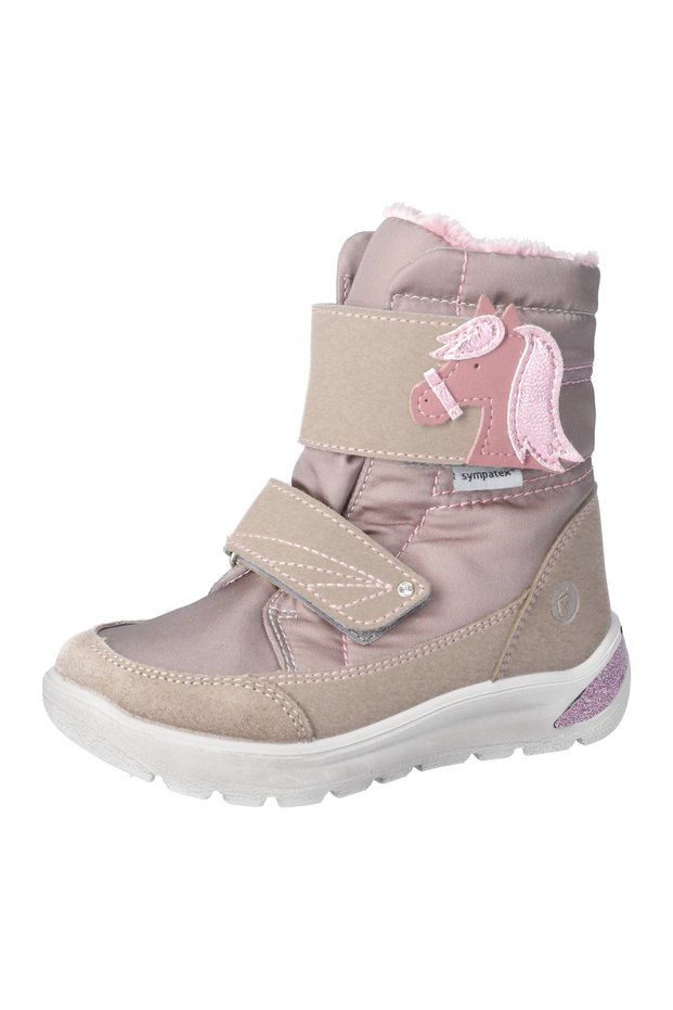 Garei-Leather Ergonomic Barefoot Girls' Shoes-Beige