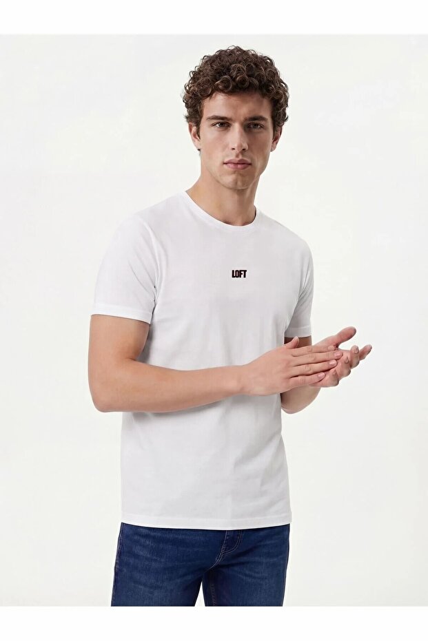 Men's White Lf 2042492 Black m Tss T-Shirt Lf2042492-Wht