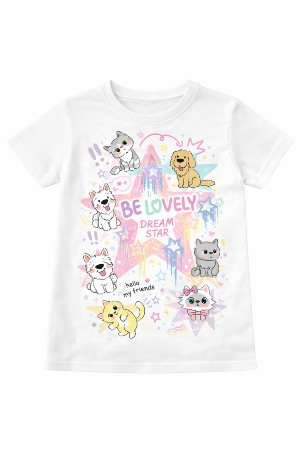 100% Cotton Dream Star Design Kids T-Shirt