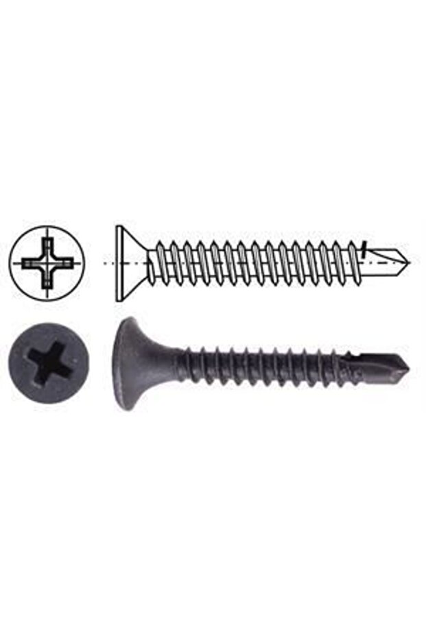 3.5x35 Drywall Screw with Drill Bit 1000 Pieces