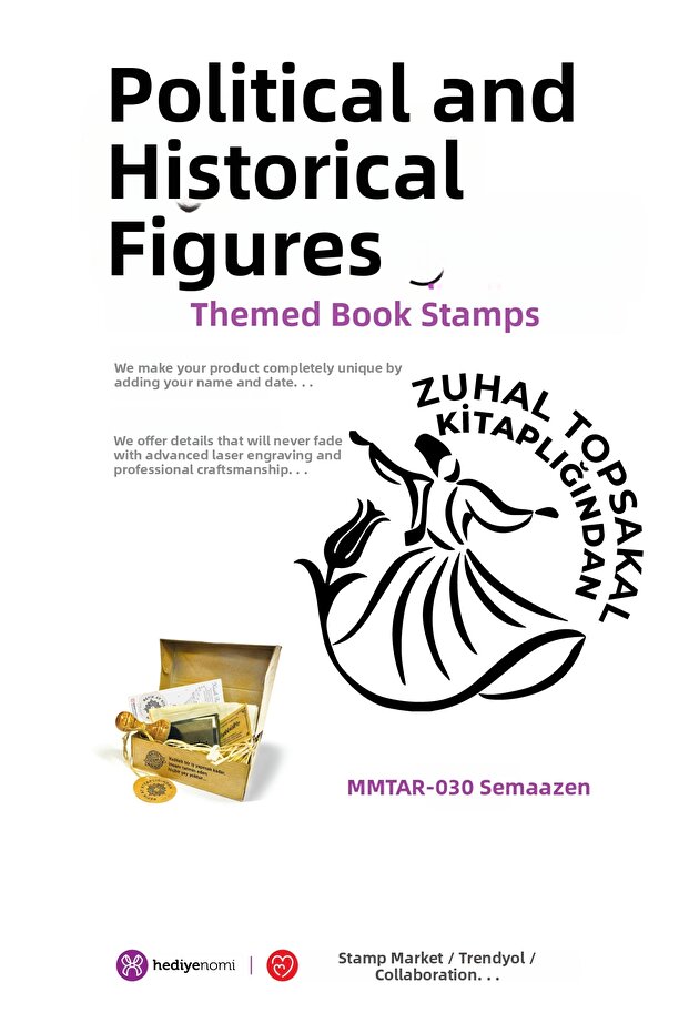 Mühürmarket > Semazen Book Seal - Exlibris - Book Stamp > Mmtar-030