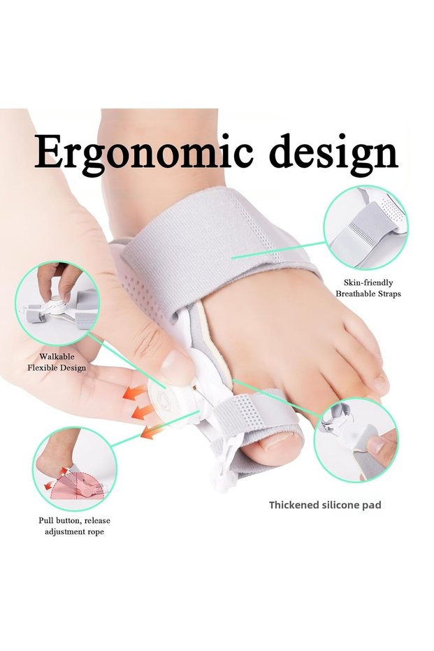Angle Adjustable Night Splint Bunion Quality Men Women Big Toe Bunion Corrector with Button
