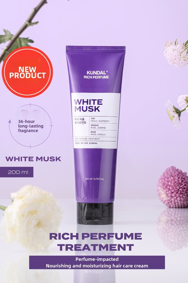 Perfume-Effective Nourishing & Moisturizing Hair Care Cream Rich Perfume Treatment 200ml White Musk