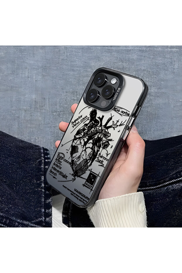 Xiaomi Redmi Note 11 Compatible Silicone Edge Hard Back Anti-Fall Case Creative Patterned - 7