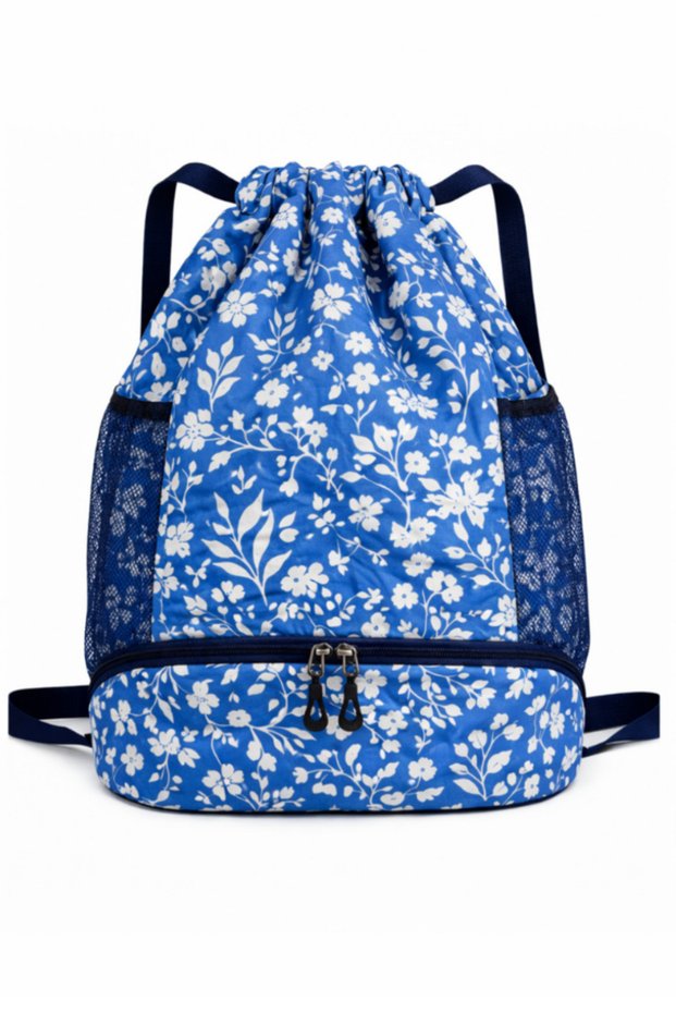 Floral Pattern Women Backpack Football Fitness Basketball Travel School Sport Backpack