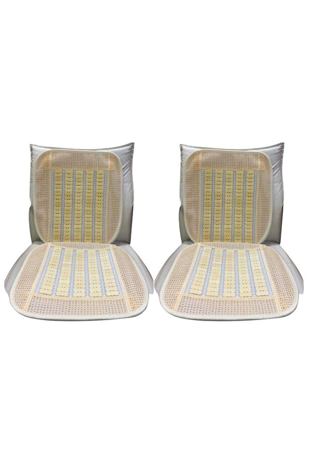 Hko Minder Wicker Beaded Domino Cream 2-Pack