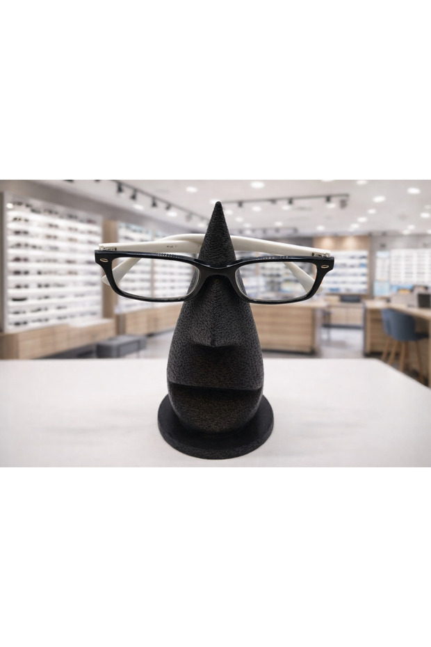 3D Triangle Shape Glasses Stand Black-418