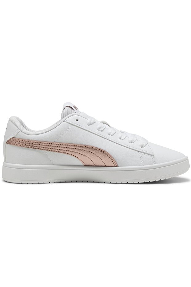 Rickie Classic 394251 Sneaker Unisex Spor Ayakkabı BEYAZ-ALTIN - 3