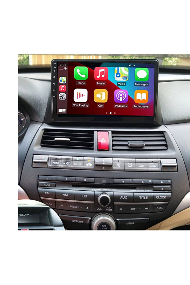 Android screen honda accord model 2008-2012 carplay android auto reverse camera - 3