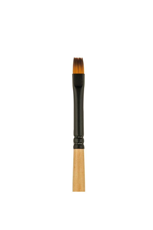 215F Series Synthetic Bristle Flat Cut Brush No: 2 X 12 Pieces