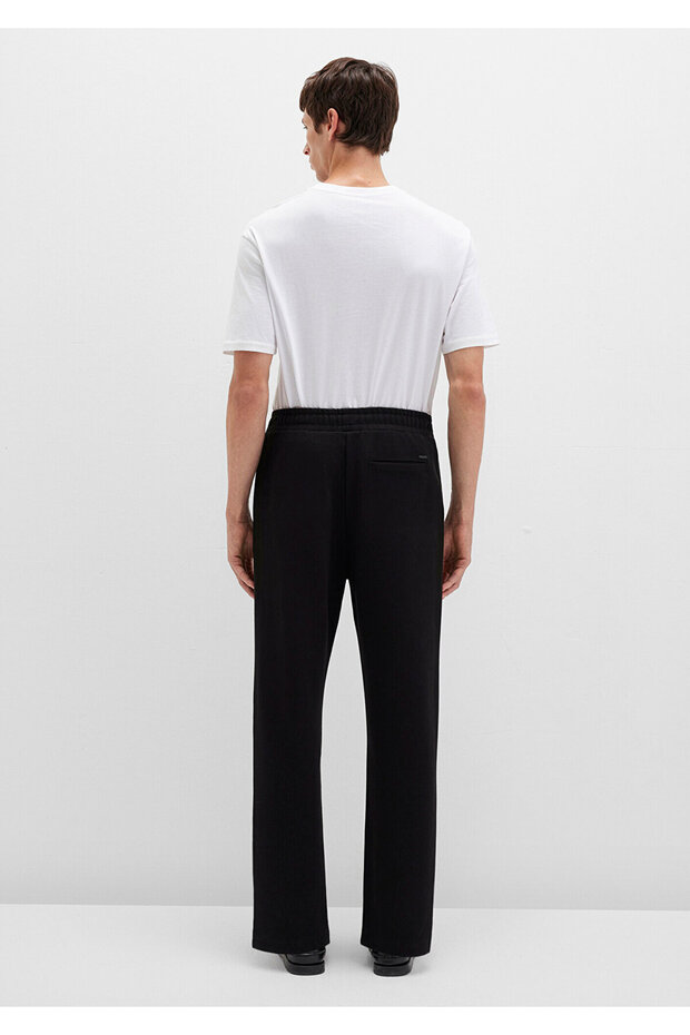 Siyah Örme İnterlok Pantolon 0010489-900 - 5