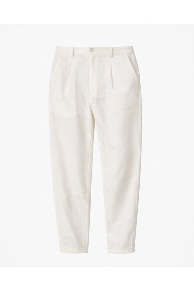 Boyfriend Cut Linen Cotton Men's Trousers