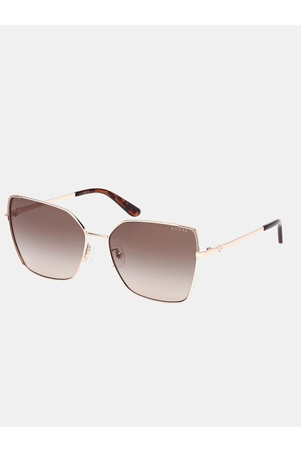 Geometric Butterfly Metal Sunglasses