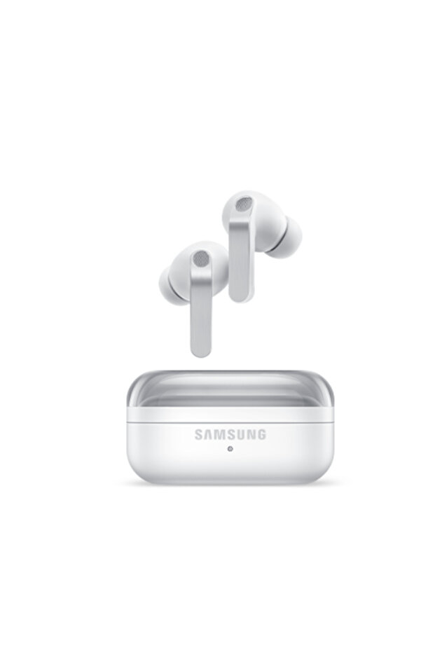 سماعات أذن بلوتوث Galaxy Buds4 Pro (مع خاصية إلغاء الضوضاء) باللون الأبيض
