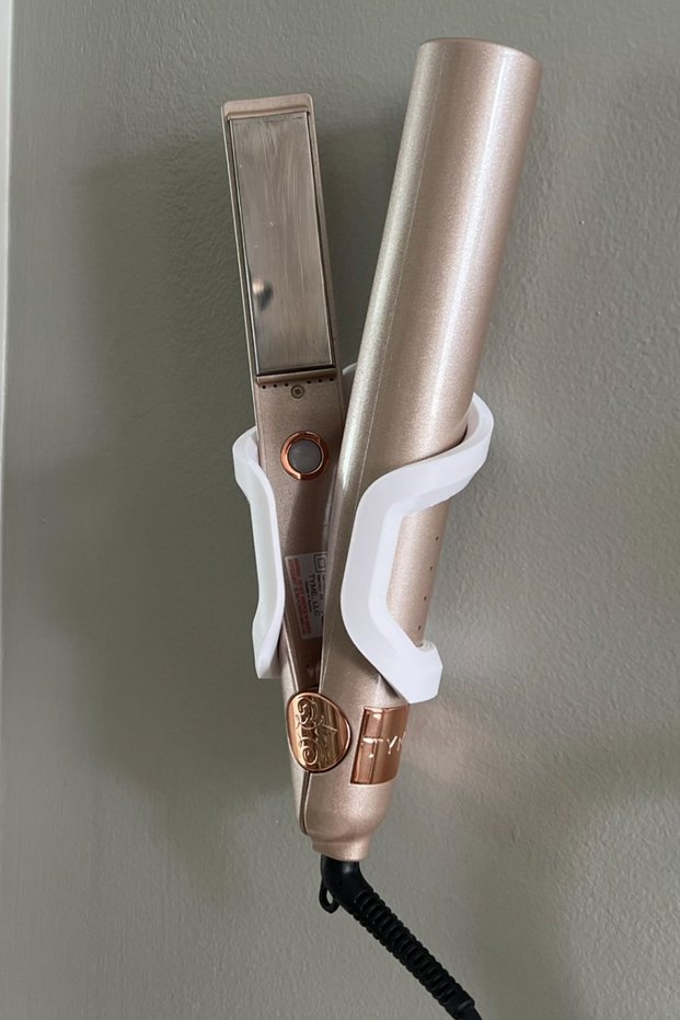 Modern Minimalist Bathroom Hair Straightener Holder