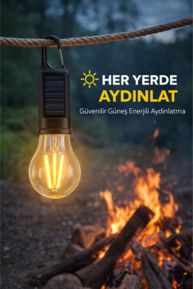Arfseb Elde Taşınabilir Ve Asılabilir Kamp Feneri - Çadır, Piknik Ve Doğa Için Ideal