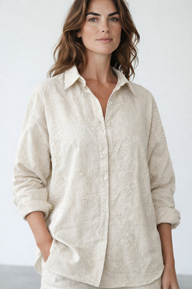 NAKIŞLI GÖMLEK - 1