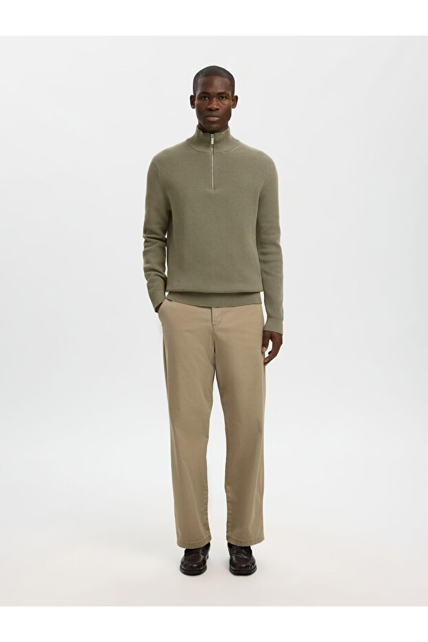 Pullover mit halbem Reißverschluss - 4