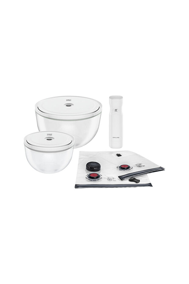 Fresh & Save Bowls 9 Piece Steel Vacuum Storage Container Set M/L Size