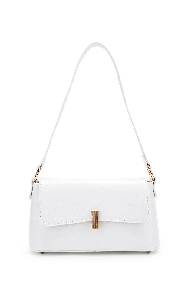 Covered Baguette Lara Women's Hand and Shoulder Bag Bag White