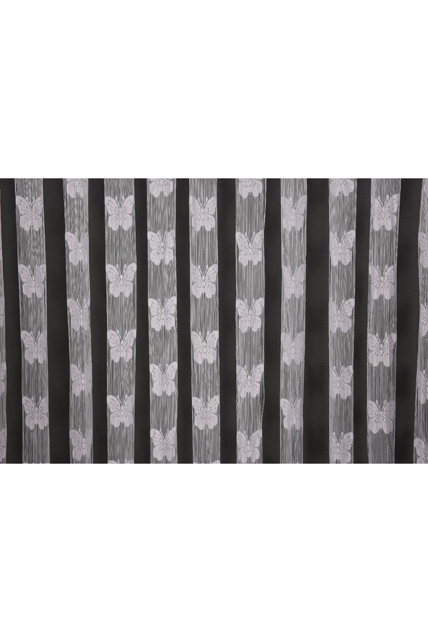 Kelebek Model White Color Rope Curtain Ready Made Buttons Sewn on Rope Curtain 300*270 cm