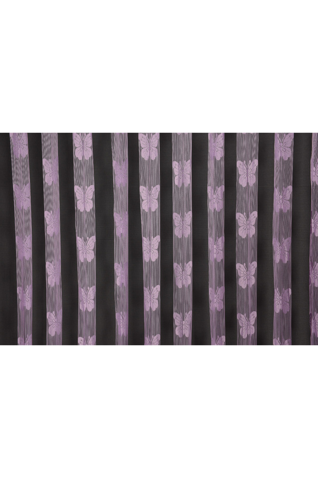 Kelebek Model Lila Color Rope Curtain Ready Made Buttons Sewn on Rope Curtain 300*280 cm