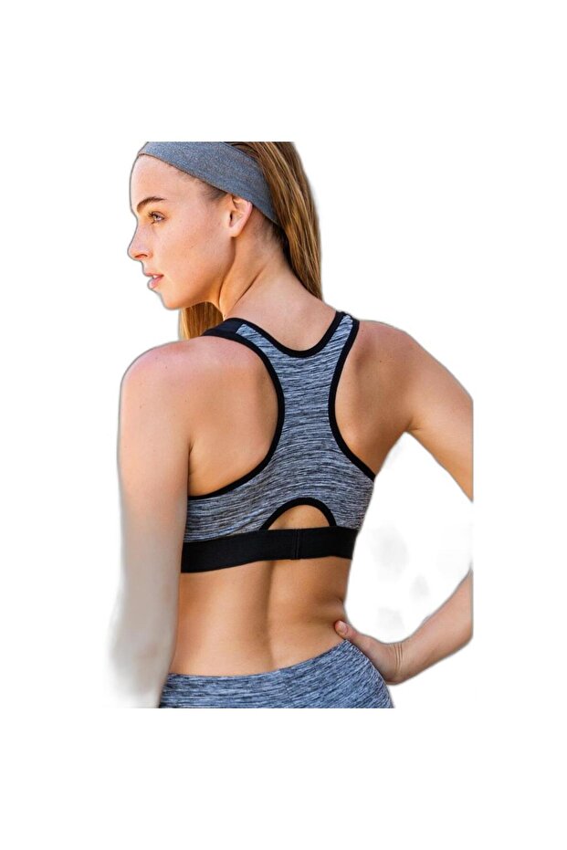 Women's Gray Sports Bra
