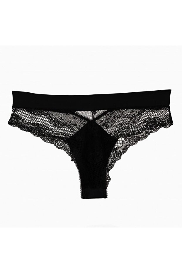 K111 Lace String Panties - 1