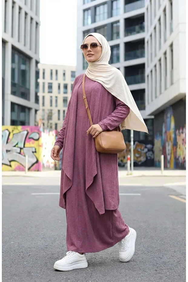 Dress Vest Two-Piece Suit 6527-03 Dusty Rose