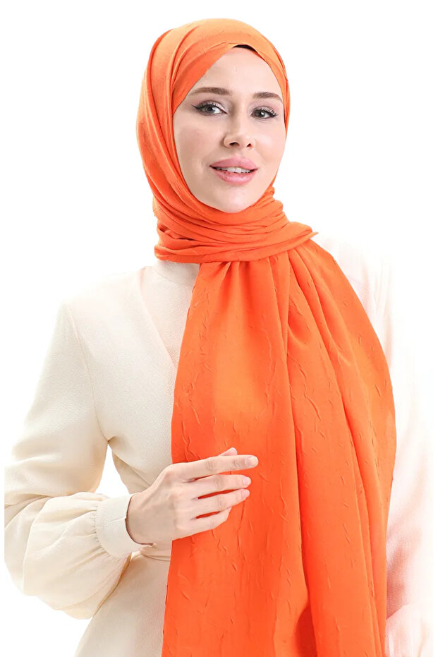 شال بامبو 70281-40 برتقالي