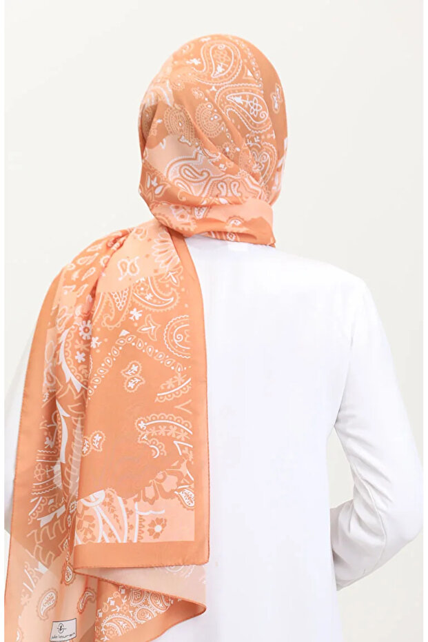 Patterned Soft Shawl 70267-10 Camel - 3