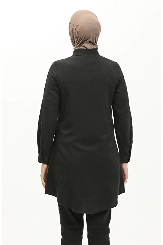 Black Buttoned Tunic 5105-06 - 5