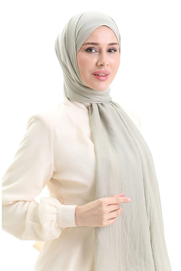 شال قطني ناعم 70283-41 أخضر مخملي