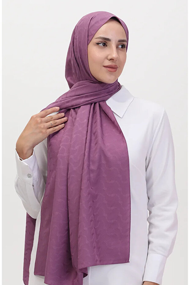 Madame Mary Ivy Jacquard Shawl 19088-10 Lilac