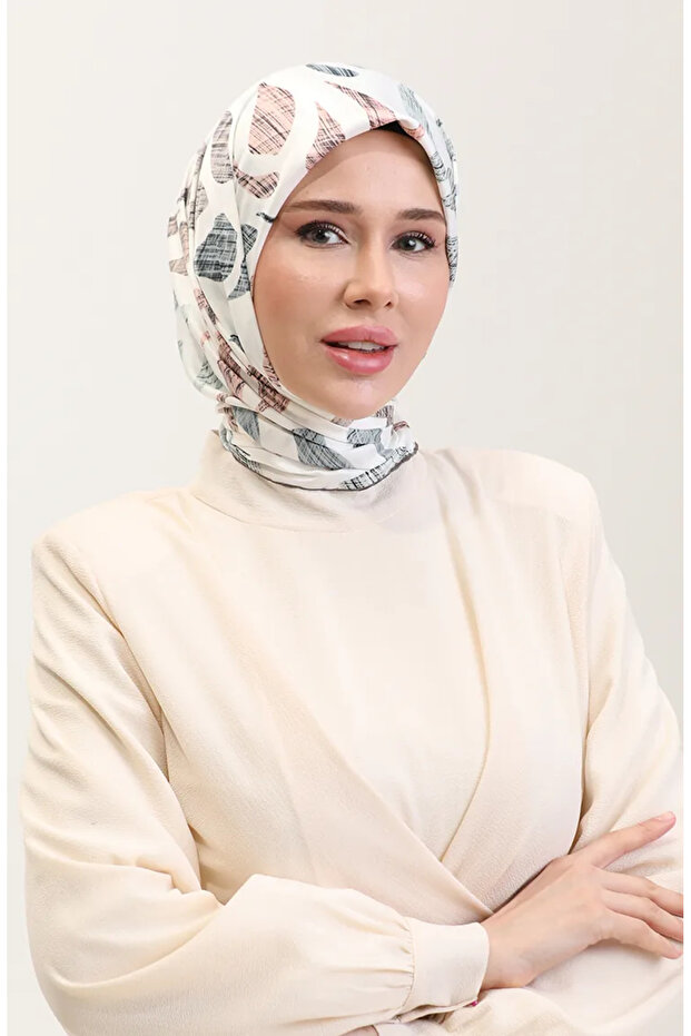 وشاح منقوش 70289-12 أخضر كاجلا