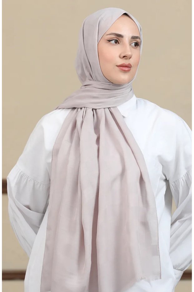 Cotton Jacquard Shawl 2071-06 Powder